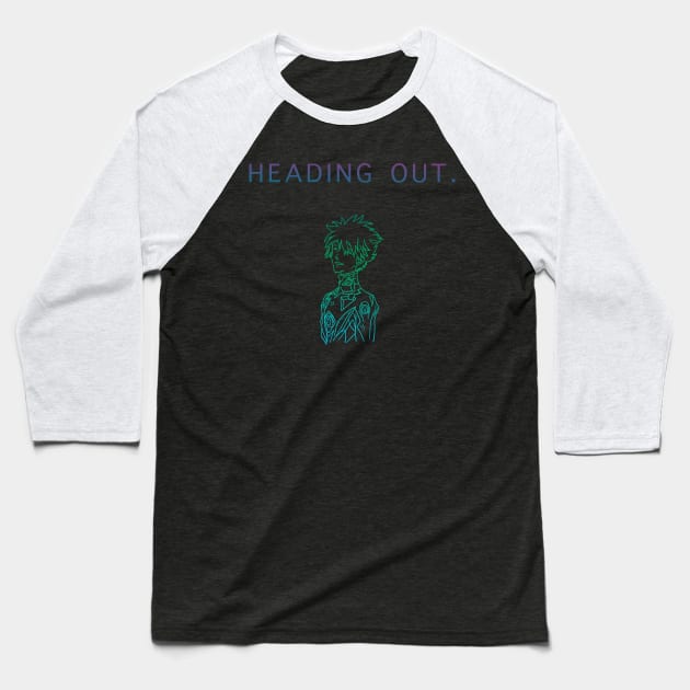 NGE! HEADING OUT KAWOSHIN ESSENTIAL SHIRT Baseball T-Shirt by Angsty-angst